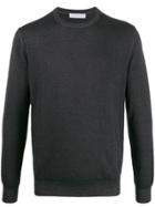 Cruciani Slim-fit Knitted Jumper - Grey