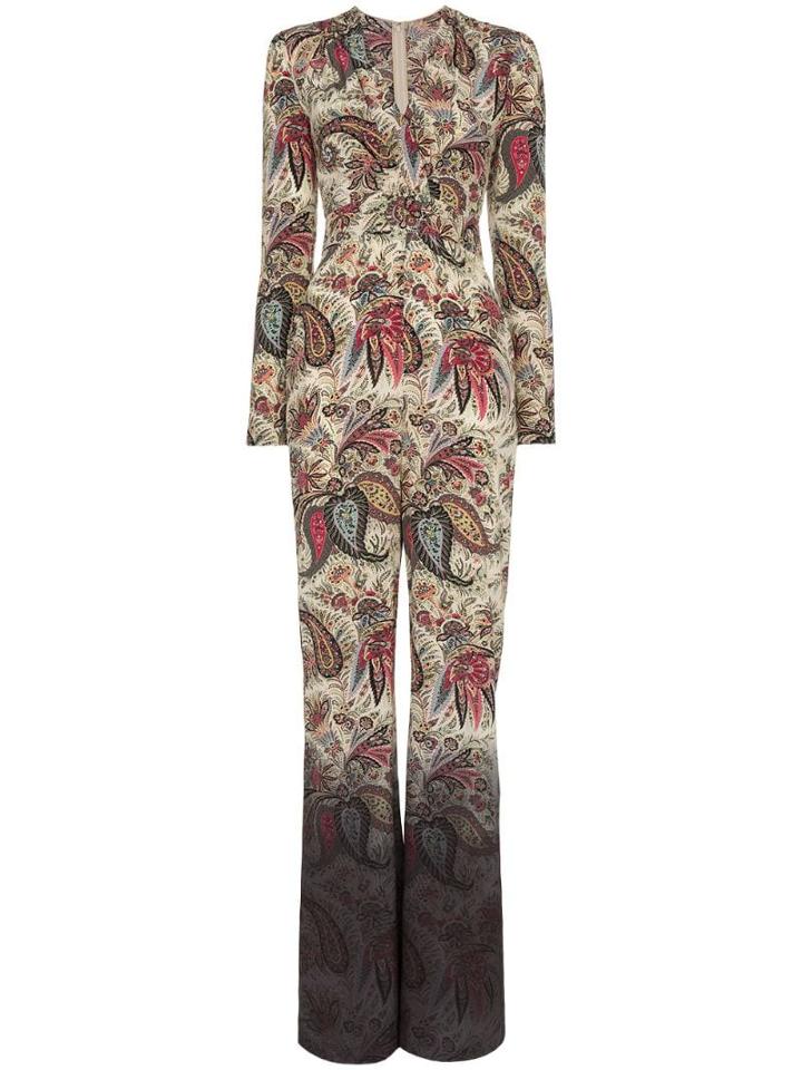 Etro Ombre Paisley Print Jumpsuit - Multicoloured