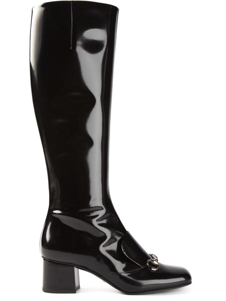 Gucci Horsebit Knee Boots