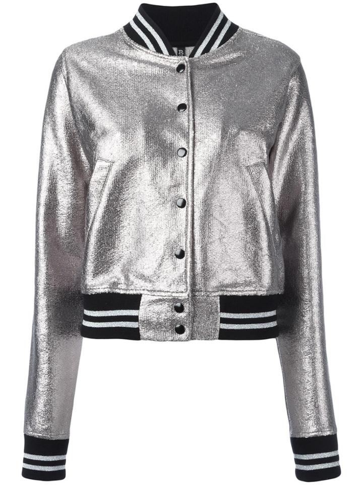R13 Metallic Bomber Jacket
