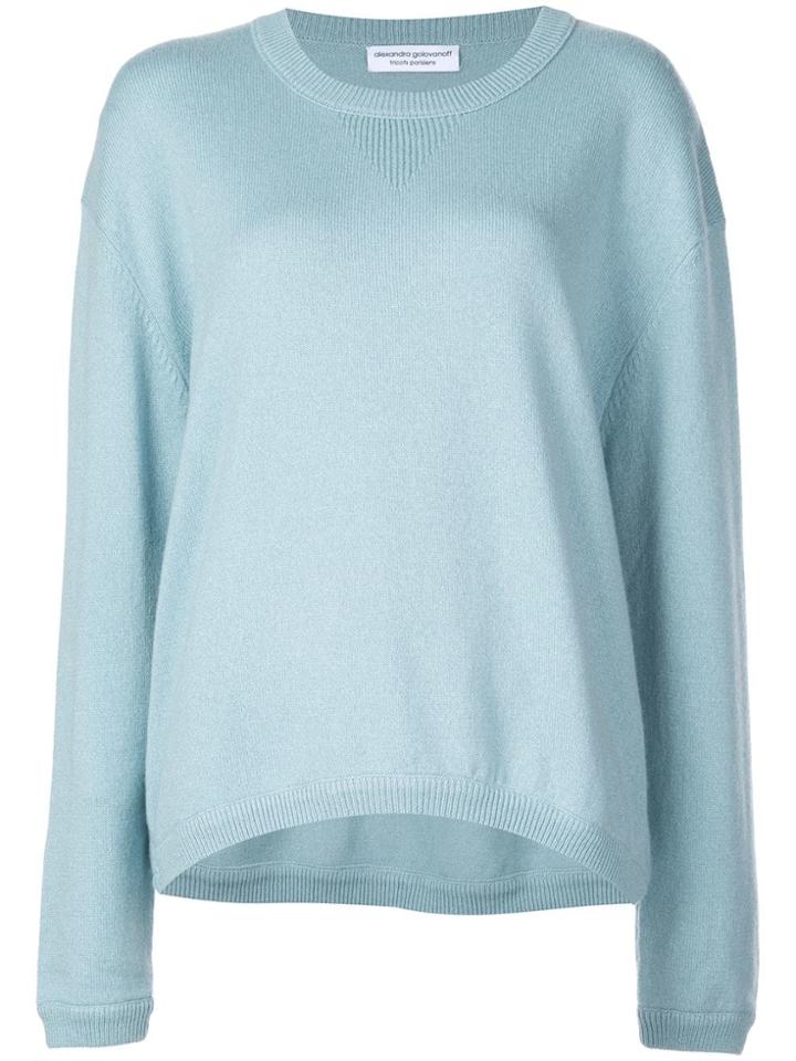 Alexandra Golovanoff Round Neck Jumper - Blue
