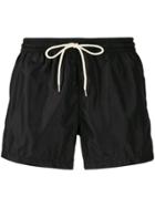 Nos Beachwear Elasticated Swim Shorts - Black