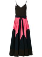 Delpozo Colour-block Flared Dress - Multicolour