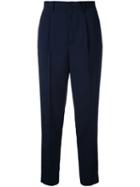 En Route - Cropped Trousers - Women - Polyester - 2, Blue, Polyester