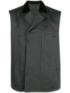 Haider Ackermann Quilted Contrasting Collar Vest - Black