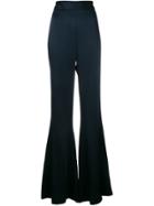 Peter Pilotto Satin Wide Leg Trousers - Blue