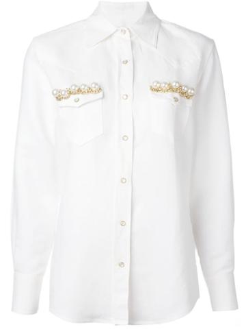 Forte Couture Embellished Pocket Shirt