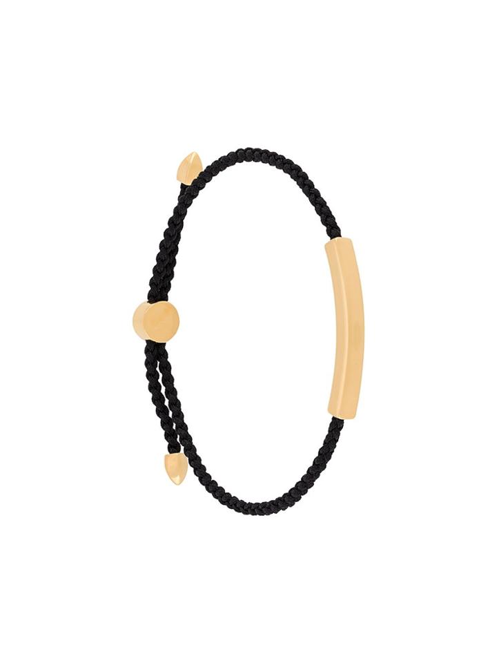 Monica Vinader Polished Bar Bracelet - Black