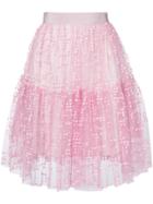 Si-jay Midi Tulle Skirt - Pink & Purple