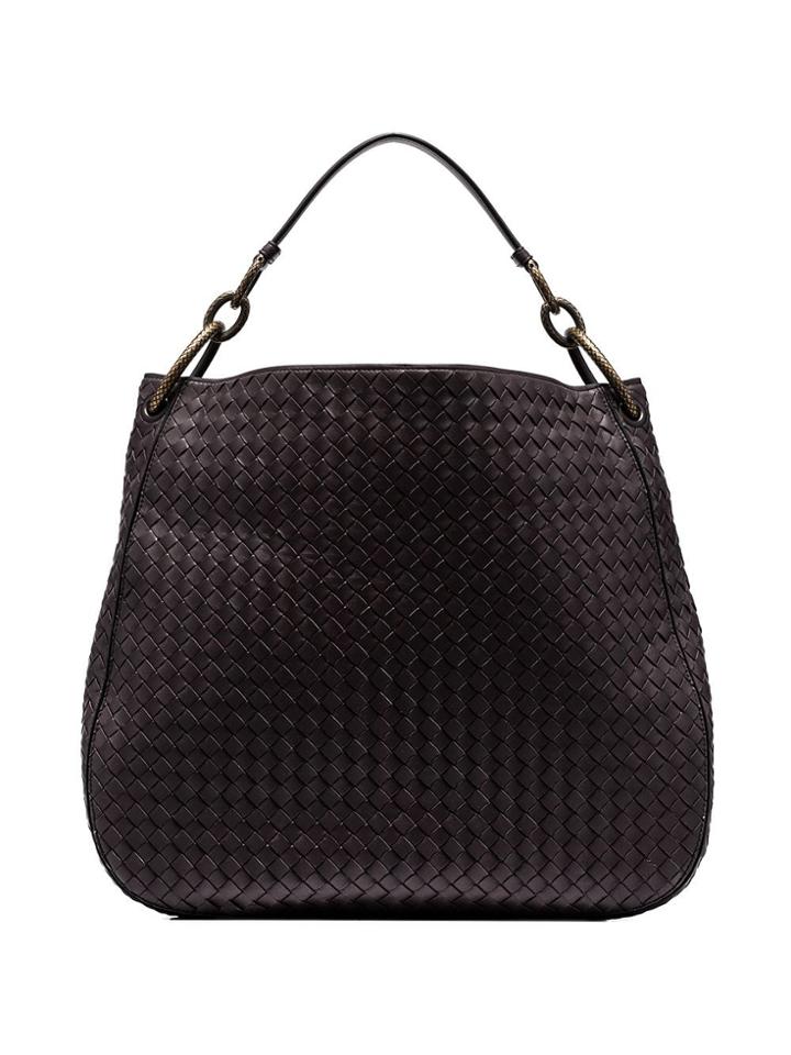 Bottega Veneta Graphite Loop Medium Leather Shoulder Bag - Grey