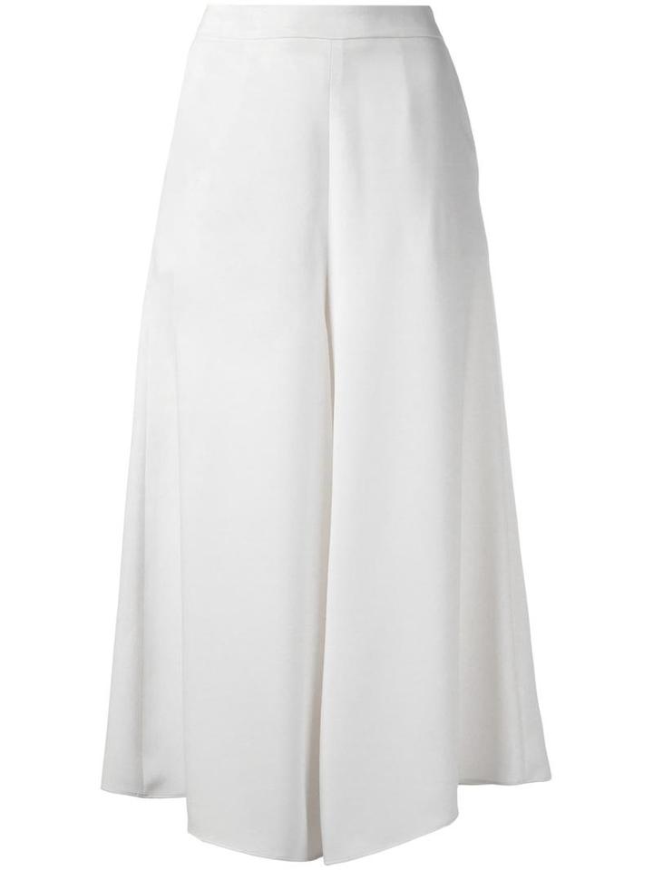 P.a.r.o.s.h. Wide Leg Culottes, Women's, White, Polyester
