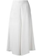 P.a.r.o.s.h. Wide Leg Culottes, Women's, White, Polyester