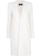 Dsquared2 Single-breasted Coat - White