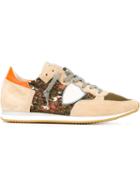 Philippe Model Panelled Sneakers, Men's, Size: 42, Nude/neutrals, Rubber/suede/leather