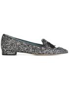 Chiara Ferragni Flirting Glitter Slippers, Women's, Size: 39, Black, Pvc/leather