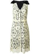 Marc Jacobs Floral Lace Midi Dress - Yellow & Orange