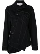 Monse Asymmetric Denim Jacket - Black