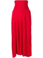 Sminfinity High-waisted Pleated Pants - Red