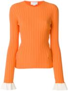 Esteban Cortazar Crew Neck Jumper - Yellow & Orange