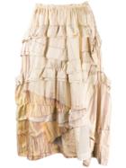 Comme Des Garçons Vintage 2000's Tiered Ruffled Skirt - Neutrals