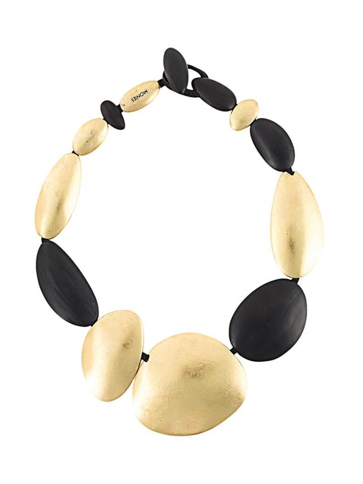 Monies Oval Shape Necklace, Women's, Black