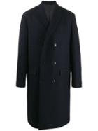Oamc Oversized Double-breasted Coat - Blue
