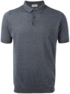 John Smedley Classic Polo Shirt, Men's, Size: Xl, Grey, Cotton