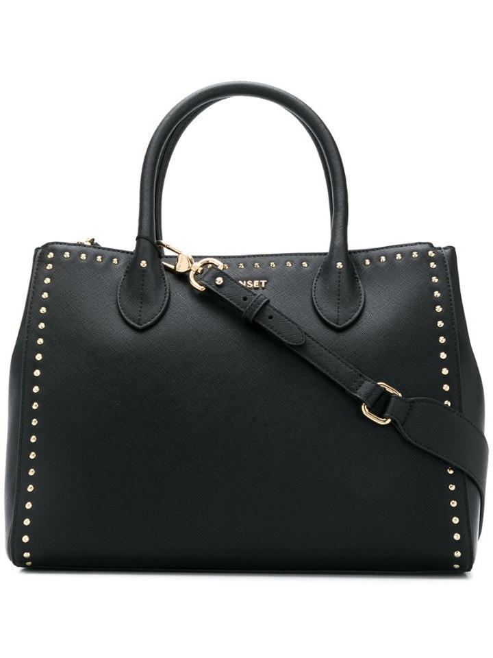 Twin-set Studded Tote Bag - Black