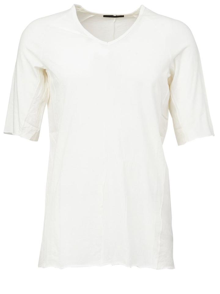 The Viridi-anne V Neck T-shirt, Men's, Size: 3, White, Cotton