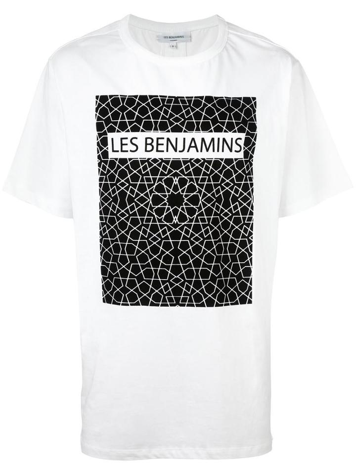 Les Benjamins 'baybars' T-shirt, Men's, Size: Medium, White, Cotton