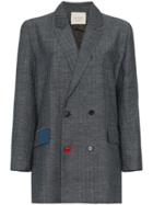 78 Stitches Patch Detail Blazer - Blue