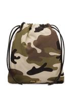 Miu Miu Camouflage Make Up Bag - Green