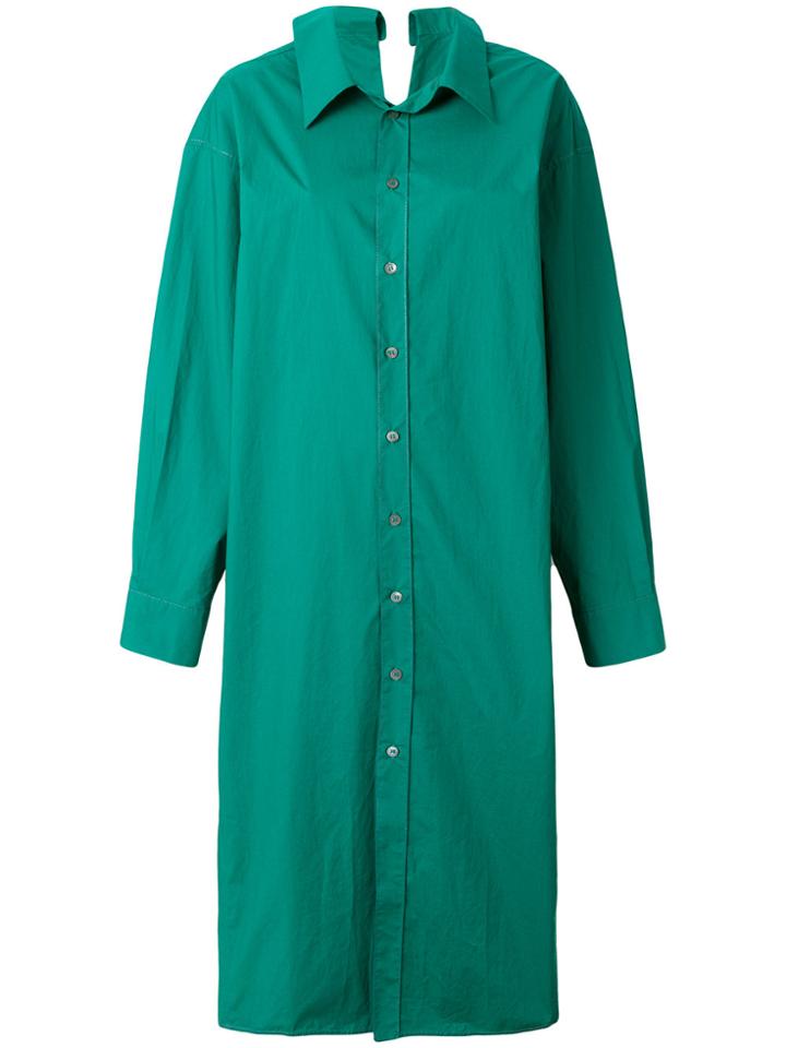 Marni Midi Shirt Dress - Green