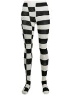 Courrèges Contrast Striped Tights - Black
