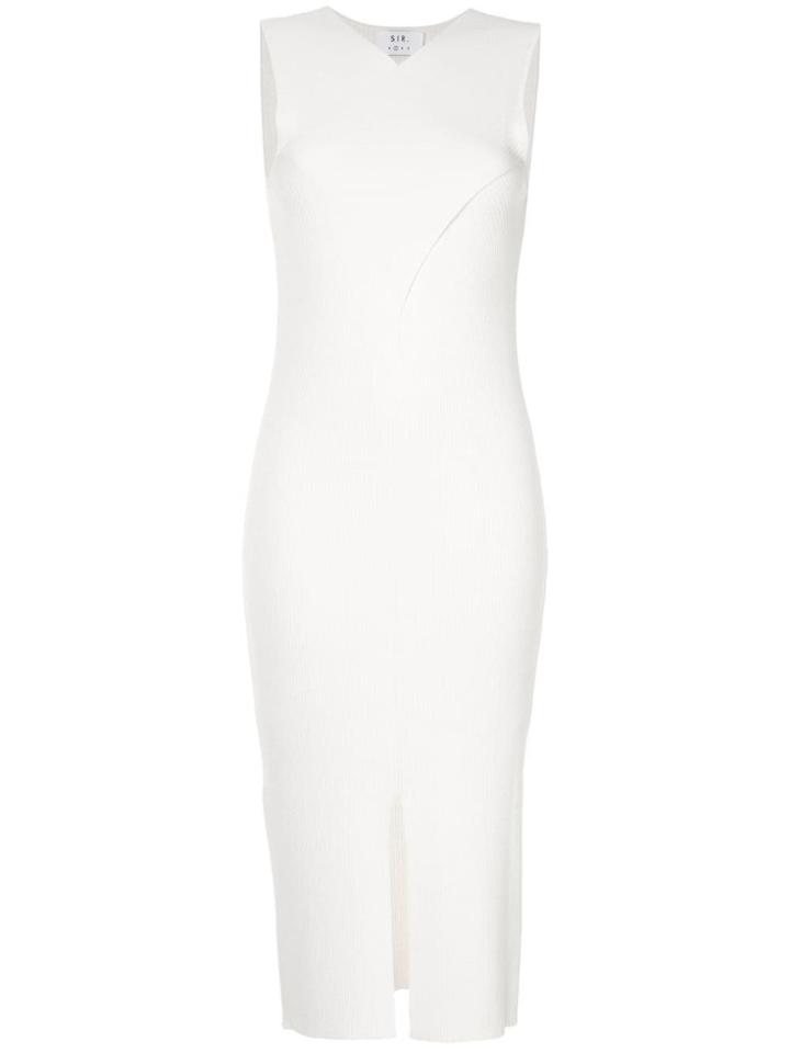 Sir. Marcelle Cross Over Midi Dress - White