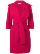 Le Petite Robe Di Chiara Boni Mid-length Belted Coat - Red