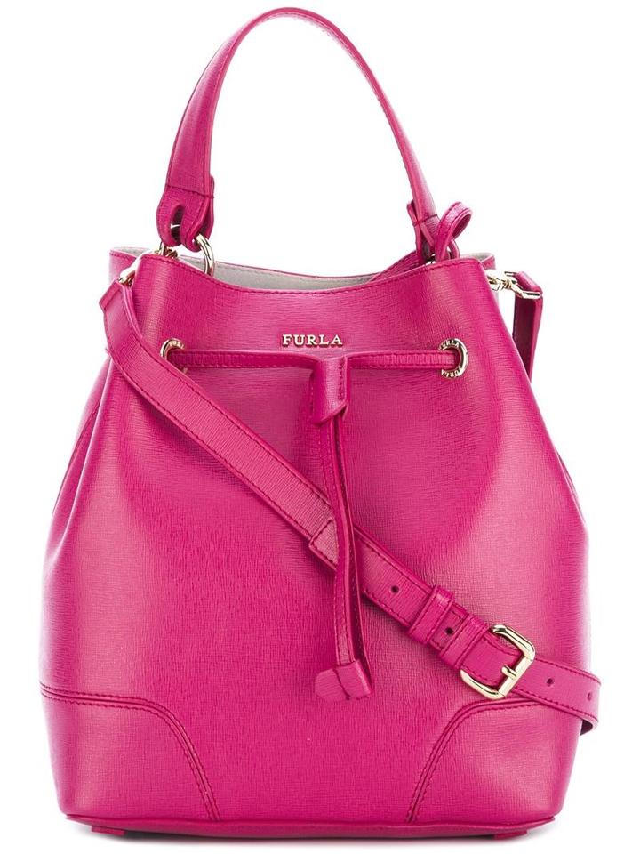 Furla Small 'stacy' Bucket Tote, Women's, Pink/purple