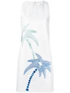 Floral Embroidered Dress - Women - Cotton/silk - 6, White, Cotton/silk, Victoria Victoria Beckham