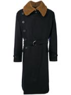 Cini Contrasting Lapel Coat - Blue