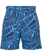 Frescobol Carioca Tidal Print Swim Shorts - Blue