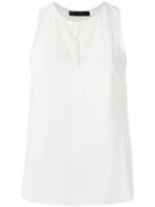 Talie Nk Cut Out Detail Top, Women's, Size: 36, White, Acetate/viscose