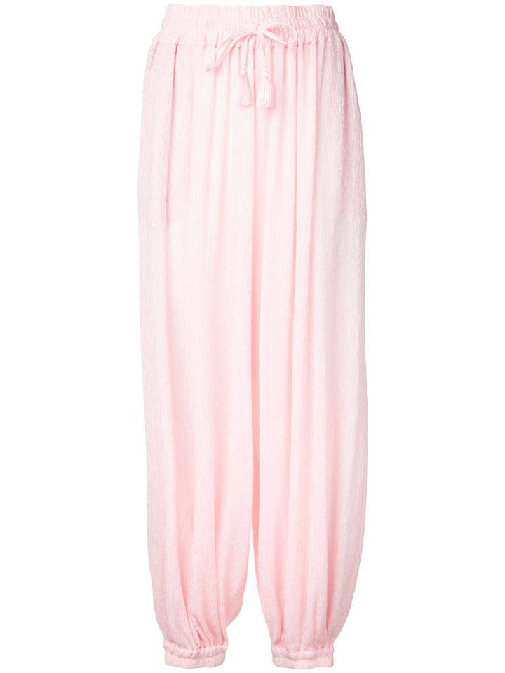 G.v.g.v. - Yoryu Chiffon Aladdin Pants - Women - Polyester/polyurethane/tencel - 34, Women's, Pink/purple, Polyester/polyurethane/tencel