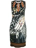 Roberto Cavalli Printed Fitted Dress - Multicolour