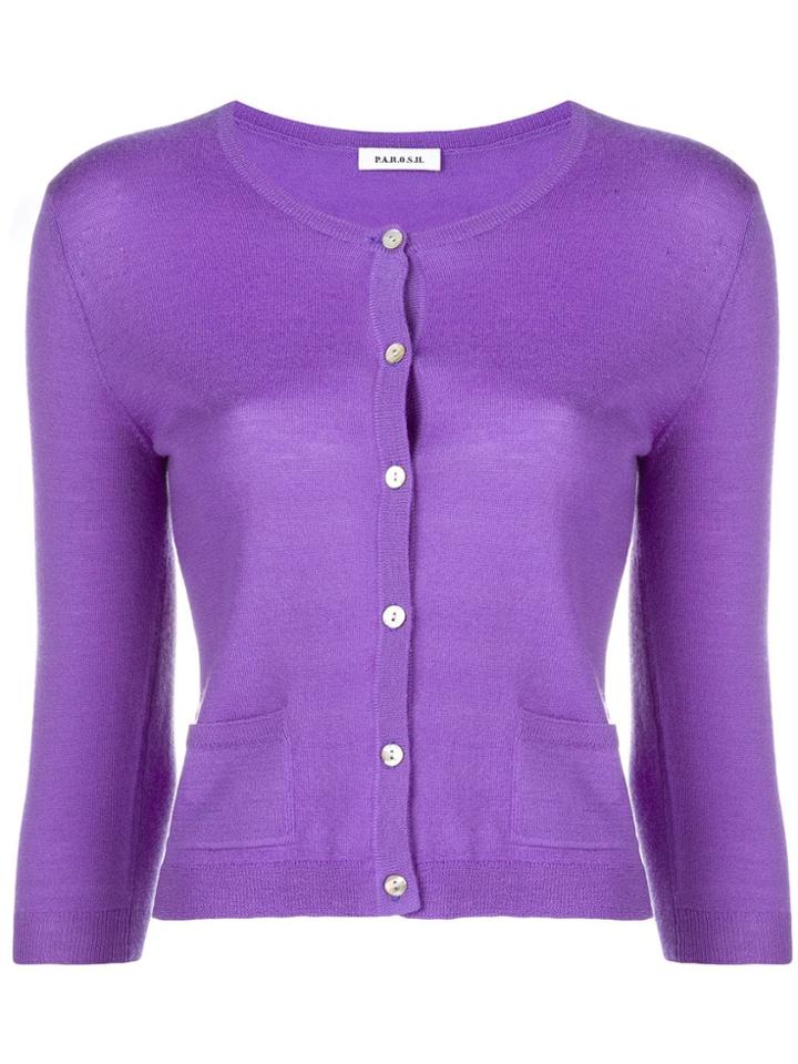 P.a.r.o.s.h. Wondering Cardigan - Purple