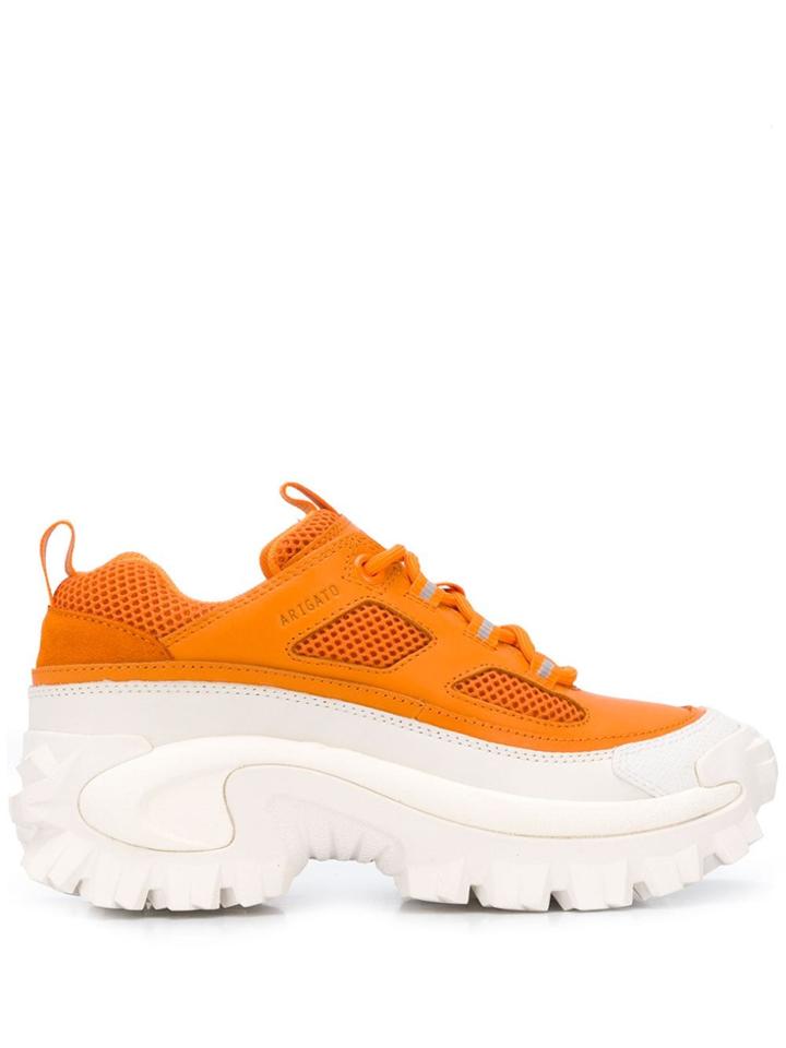 Axel Arigato Ridged Sole Sneakers - Orange