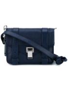 Proenza Schouler 'ps1 Mini' Leather Bag With Front Buckle, Women's, Blue