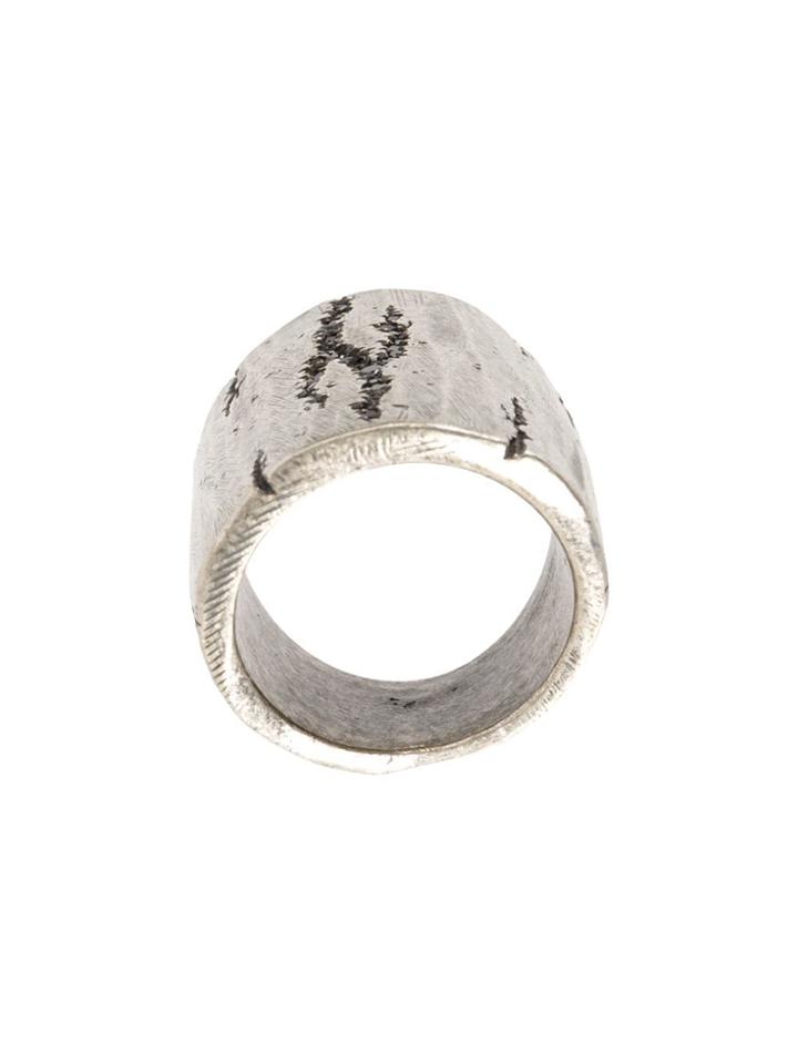 Tobias Wistisen Cracked Ring - Metallic