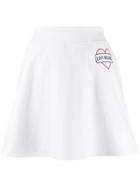 Love Moschino Contrast Logo Skirt - White