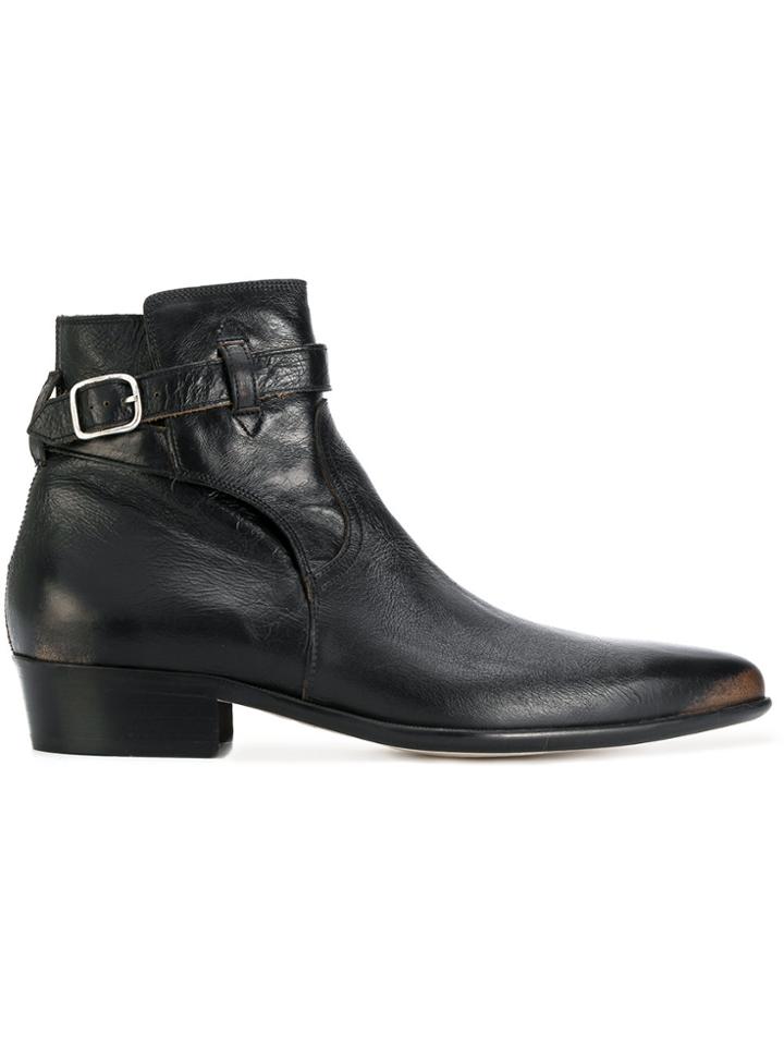 Paul Smith Buckled Ankle Boots - Black