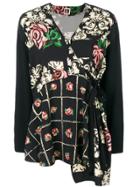 I'm Isola Marras Floral Tie Blouse - Black